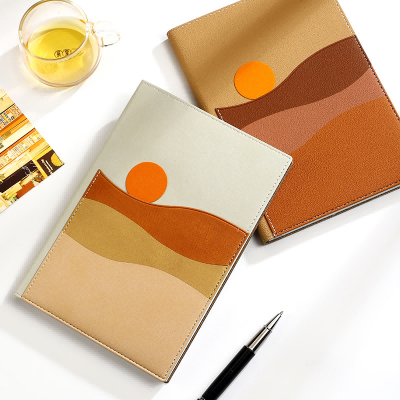 Абстрактная записная книжка из искусственной кожи Mountain Sun Art